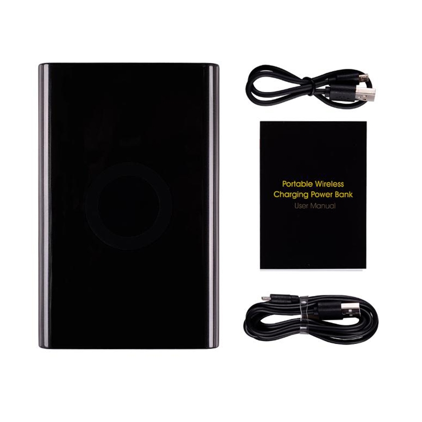 OEM/ODM AF-7000 Mini 4000mAh Wireless Qi Charging Power Bank Li-Polymer Battery Portable Charger