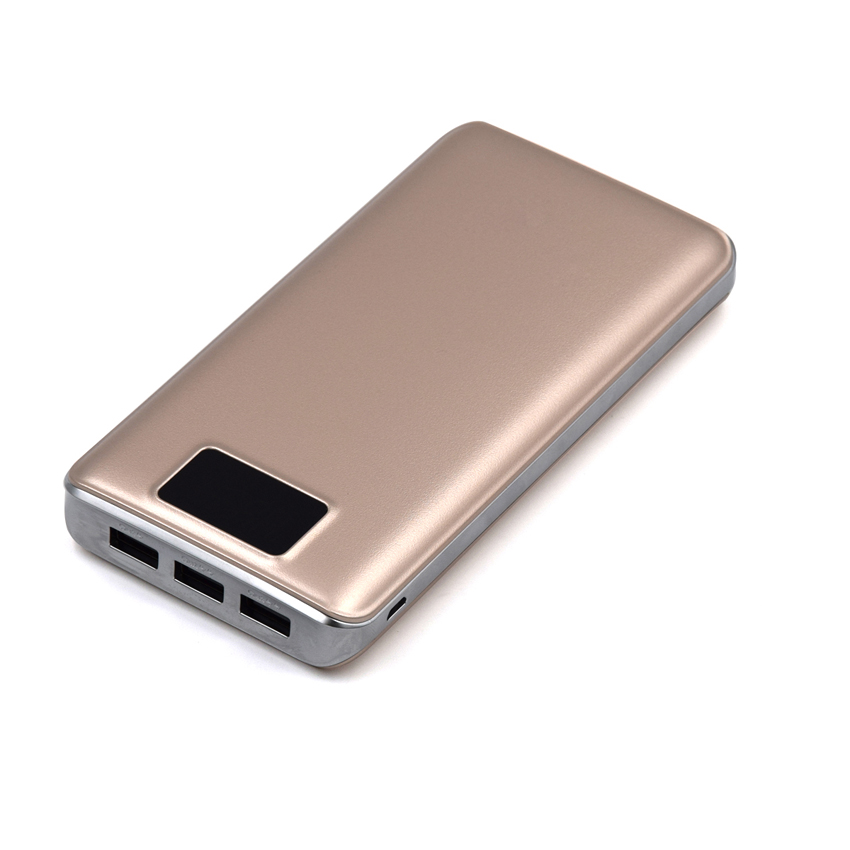 OEM/ODM AF-88 Three USB LED Screen 18650 External Battery 20000mAh Portable ABS PMMA Charging