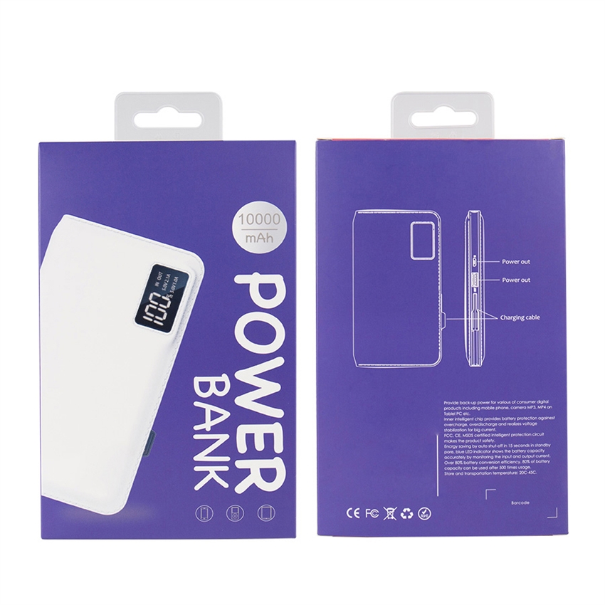 OEM/ODM AF-928 LCD Display 10000mAh Power Bank Portable Fast Charger Portable Source