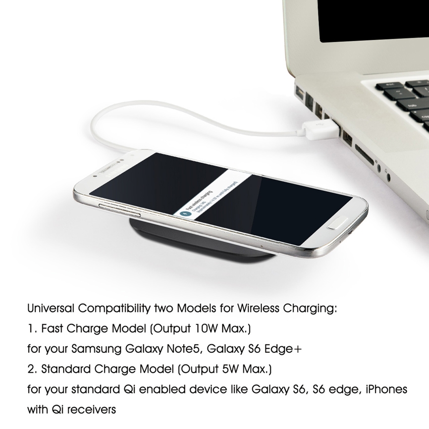 OEM/ODM AF-FC70 Wireless Charger Pad Slim Universal Smartphone Fast Charging Qi Standard