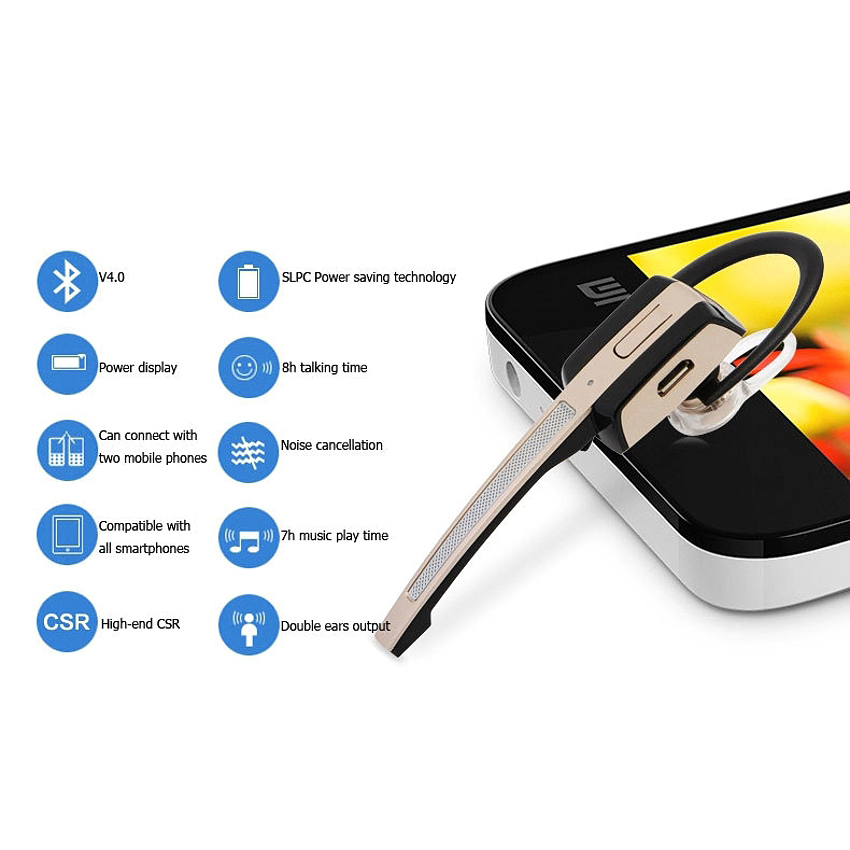 OEM/ODM AF-HD1 High End Single Earbud HD Music Bluetooth Earphones DSP NFC For iPhone 8 Pro