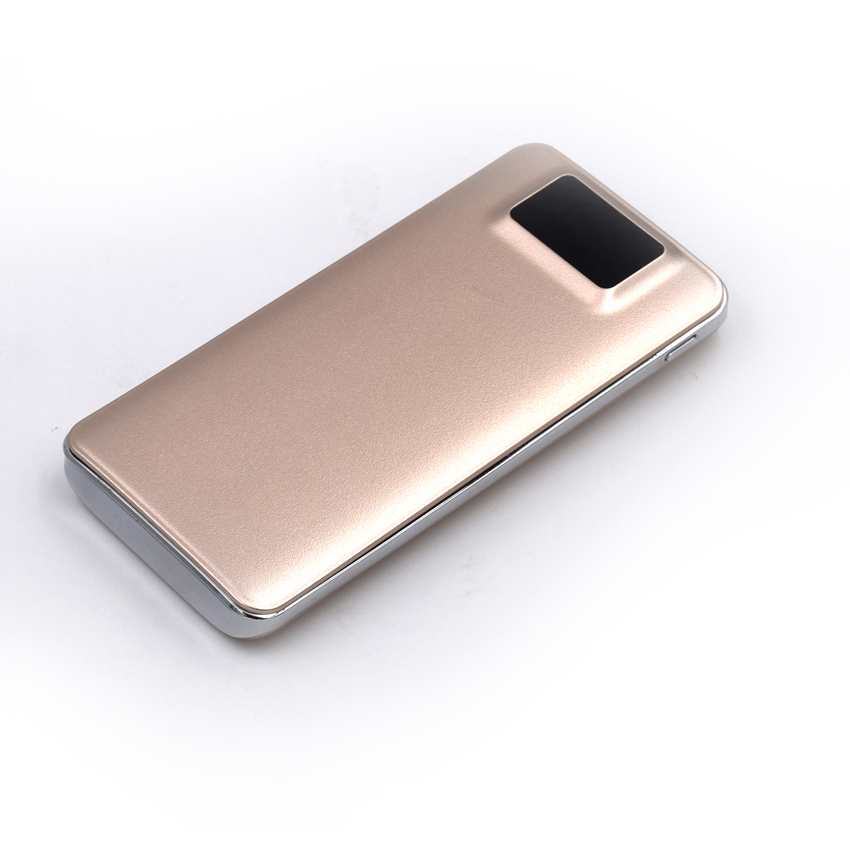 OEM/ODM AF-PB10 Dual USB LED Screen Polymer External Battery 10000mAh Portable ABS PMMA Charging