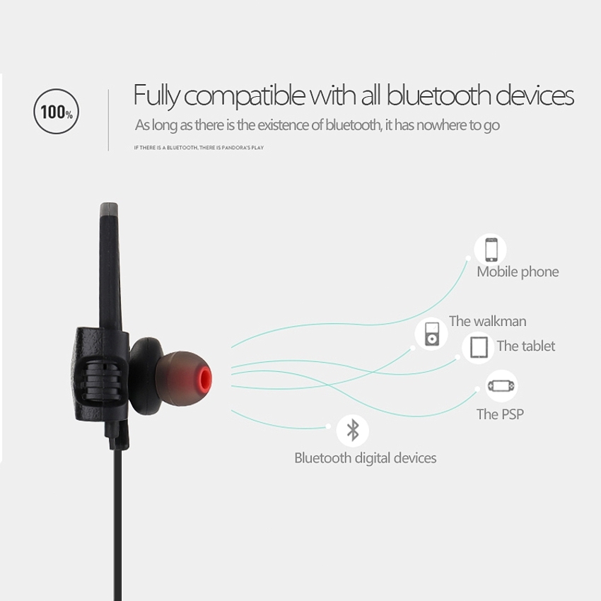 OEM/ODM AF-Q10 HD Wireless Waterproof Top 10 Sport Ear Hook Anti Sweat Bluetooth 4.1 Earphone