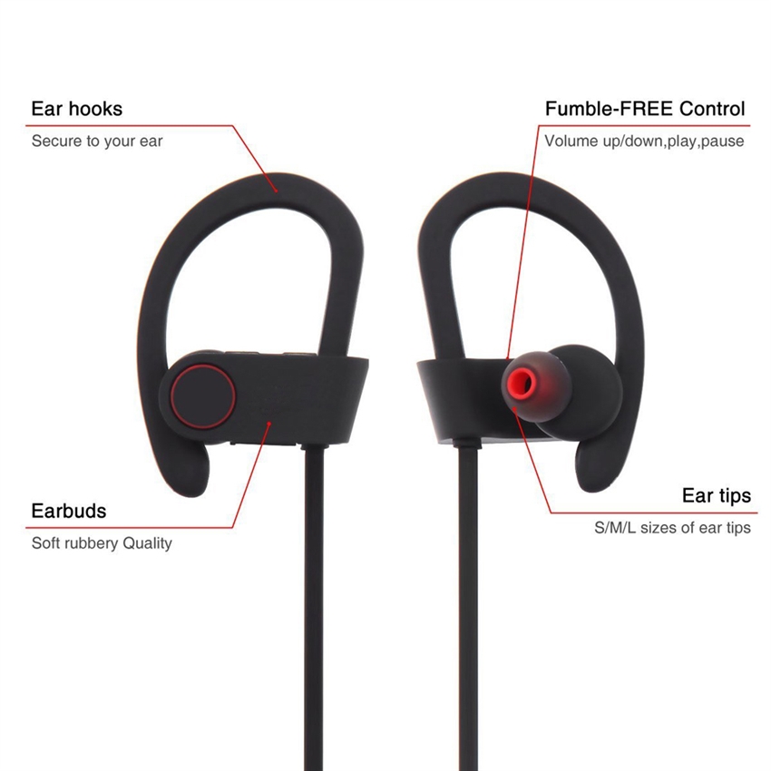 OEM/ODM AF-Q6 HiFi Wireless Bluetooth 4.1 The Best Noise Cancelling Earphones Accessories