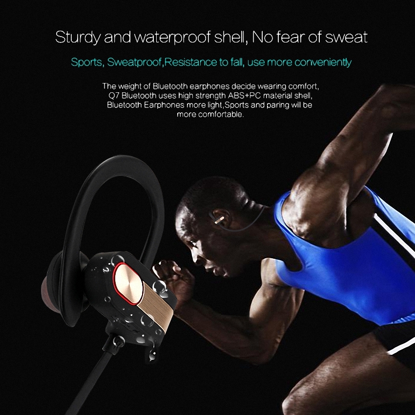 OEM/ODM AF-Q7 HiFi Wireless Waterproof Good Headphones Sport Headset Anti Sweat Bluetooth 4.1