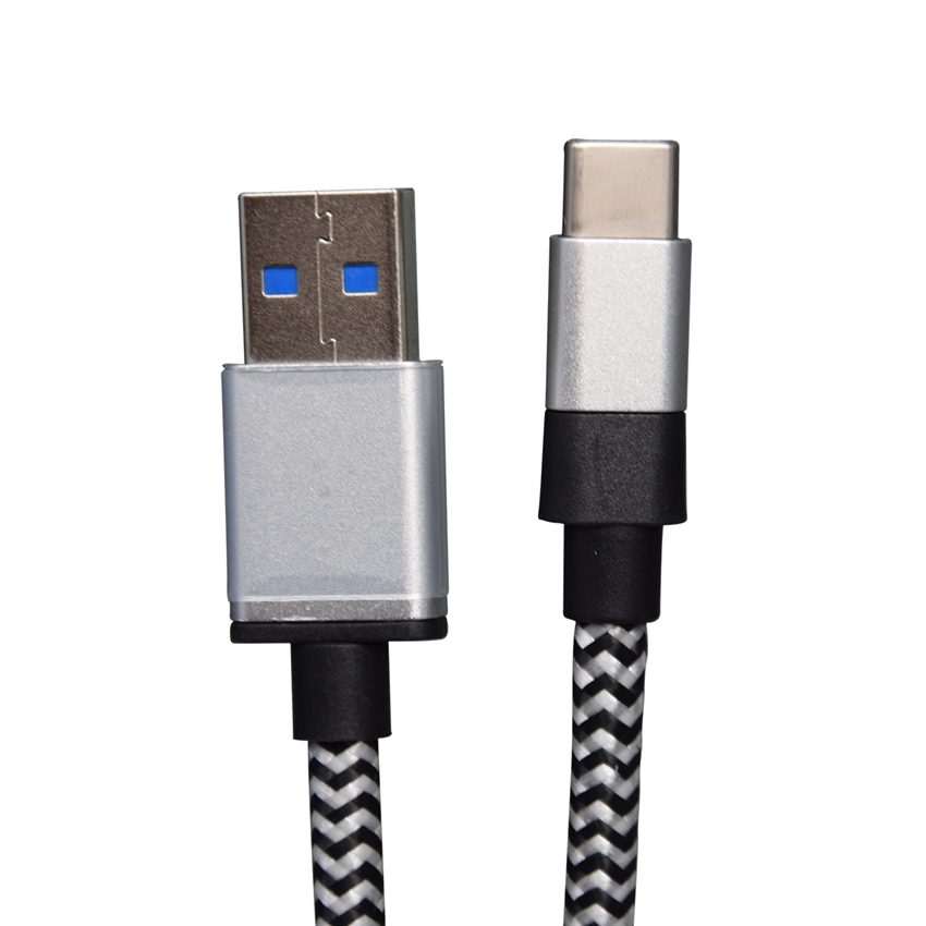 OEM/ODM AF-TC101 USB3.0 Type-C Data Cable 4A 3GB Nylon 0.08 Copper Wire Charger Cables 100CM