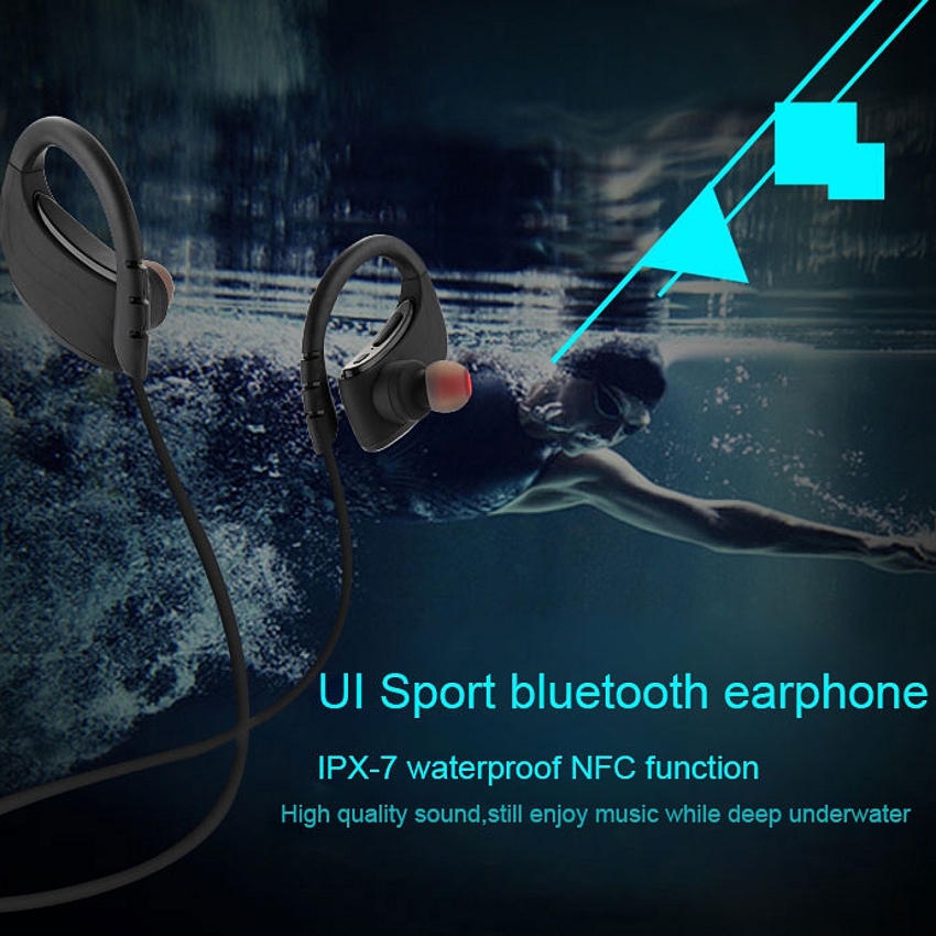 OEM/ODM AF-U1 HiFi Wireless Waterproof IPX-7 Headphones Sport Headset Anti Sweat Bluetooth 4.1 NFC