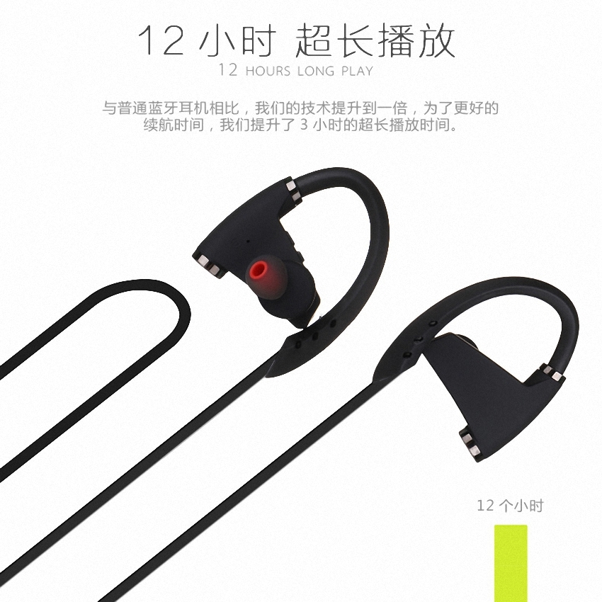 OEM/ODM AF-U8 Top Wireless Bluetooth 4.1 CSR V4.1 EDR Earphone Waterproof IPX-7 Sport Anti Sweat